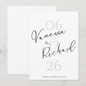 Invitation moderne de mise à jour de date (Devant / Derrière)