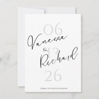 Invitation moderne de mise à jour de date