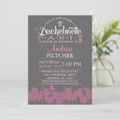 Invitation moderne de partie de Bachelorette (Debout devant)