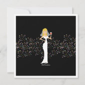 Invitation moderne de partie de Bachelorette de (Dos)