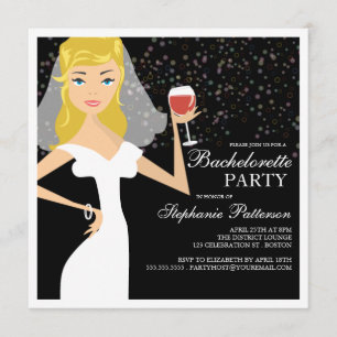 Invitation moderne de partie de Bachelorette de