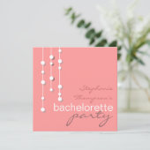 Invitation moderne de partie de Bachelorette de (Debout devant)