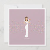 Invitation moderne de partie de Bachelorette de (Dos)