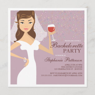 Invitation moderne de partie de Bachelorette de
