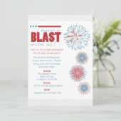 Invitation moderne de partie de feux d'artifice 4 (Debout devant)