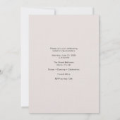 Invitation moderne de Quinceañera éditoriale (Dos)