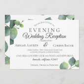 Invitation moderne de réception de mariage (Devant / Derrière)