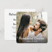 Invitation moderne de répétition de dîner avec pho (Devant / Derrière)