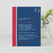 Invitation moderne de Star Bar Mitzvah (Debout devant)