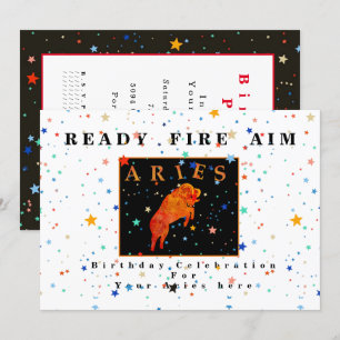 Invitation moderne de zodiaque de Bélier PRET TIRE