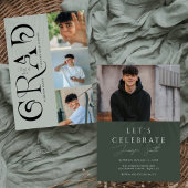 Invitation Moderne Design 4 Photo Graduation