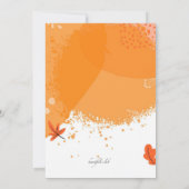 Invitation Moderne Dîner Thanksgiving (Dos)