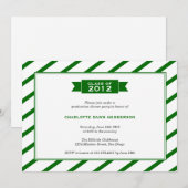 Invitation moderne d'obtention du diplôme de (Devant / Derrière)