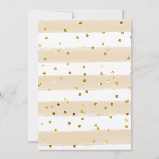 Invitation Moderne Dorée pour Trente Ans (Dos)