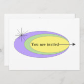 Invitation moderne du milieu du siècle (Devant / Derrière)