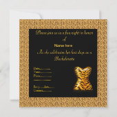 INVITATION MODERNE DU PARTI POSTER DE ANIMAL BACHE (Dos)