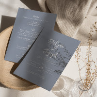 Moderne Dusty Blue Boho Chic Tout en un Mariage