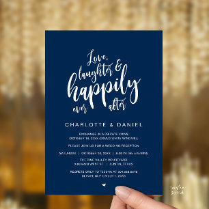 Invitation Moderne Écriture Rustique Mariage À Tout Jamais