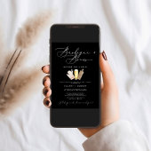 Invitation Moderne Edgy Sa & Ses Calligraphie BBQ & Brews