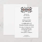 Invitation Moderne Eduardien 4,25x5,5 (Devant / Derrière)