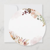 Invitation Moderne Elegant 2022 Floral Blush Graduation Party (Dos)