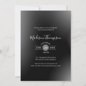 Invitation Moderne Elegant 4 Photo Graduation Party Invitatio (Dos)