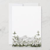 Invitation Moderne Elegant Aquarelle Aventure Commencer la nu (Dos)