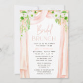 Invitation Moderne Elégant aquarelle Floral Bridal Brunch (Devant)