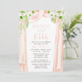 Invitation Moderne Elégant aquarelle Floral Bridal Brunch (Debout devant)