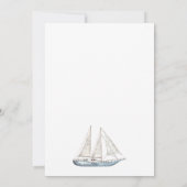 Invitation Moderne Elegant Aquarelle Voile Mariage (Dos)