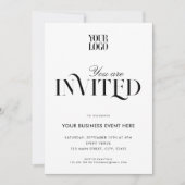 Invitation Moderne Elegant Chic Business Event Gala (Devant)