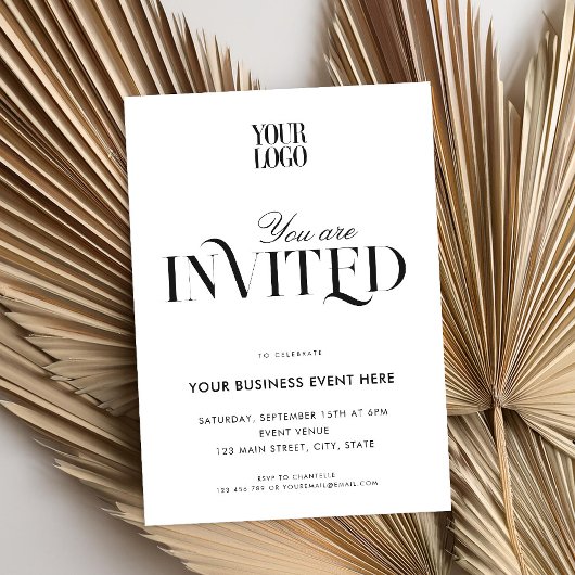 Invitation Moderne Elegant Chic Business Event Gala