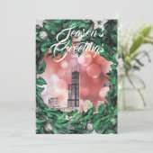Invitation Moderne Elegant Chicago City Skyline (Debout devant)