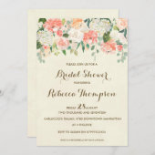 Invitation moderne élégant d'invitation nuptiale de douche de (Devant / Derrière)