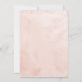 Invitation Moderne Elegant Fleurs de Flush Party de graduatio (Dos)