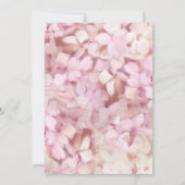 Invitation Moderne Elégant Floral Hydrangea Fleurs Mariage (Dos)