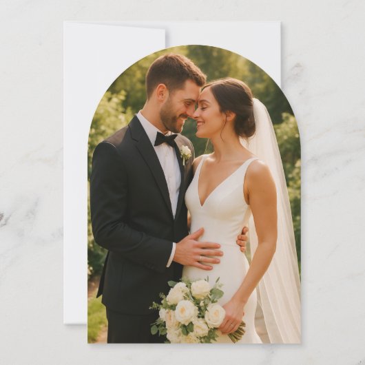 Invitation Moderne Élégant Mariage de couronne florale romant (Dos)