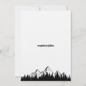 Invitation Moderne Élégant minimal de police noire Mariage Fl (Dos)