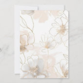 Invitation Moderne Elégant minimal Neutre Femmes Anniversaire (Dos)