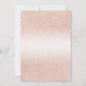 Invitation Moderne Elegant Rose Gold 1er anniversaire (Dos)