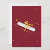 Invitation Moderne Elegant Senior Pink Gold Party (Dos)