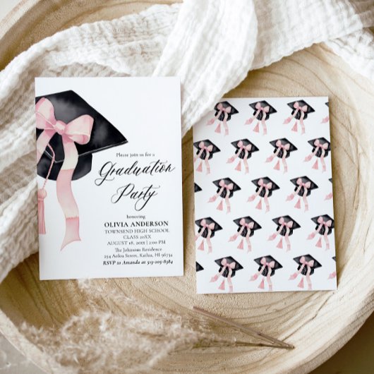 Invitation Moderne Elégant tendance Stylish Bow