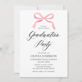 Invitation Moderne Elégant tendance Stylish Bow (Devant)