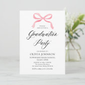 Invitation Moderne Elégant tendance Stylish Bow (Debout devant)