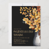 Invitation Moderne Élégant Thanksgiving Friendsgiving (Devant)