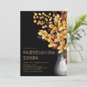 Invitation Moderne Élégant Thanksgiving Friendsgiving (Debout devant)
