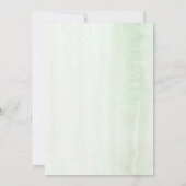 Invitation Moderne Elégant Verdure Baby shower mignon (Dos)