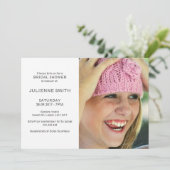 Invitation Moderne Élégant votre propre Fête des mariées phot (Debout devant)