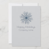 Invitation Moderne élégante aquarelle flocons de neige Fête d (Dos)