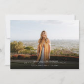 Invitation Moderne Élégante Calligraphie amusante Graduation (Dos)